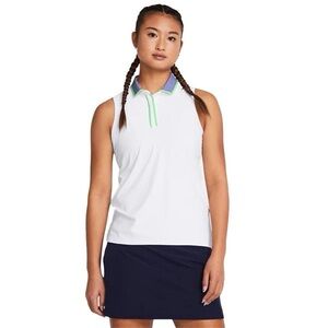 Ladies under armor Sleeveless Polo Shirt White